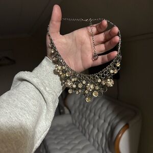 Elegant Gold and Silver Women's Necklace